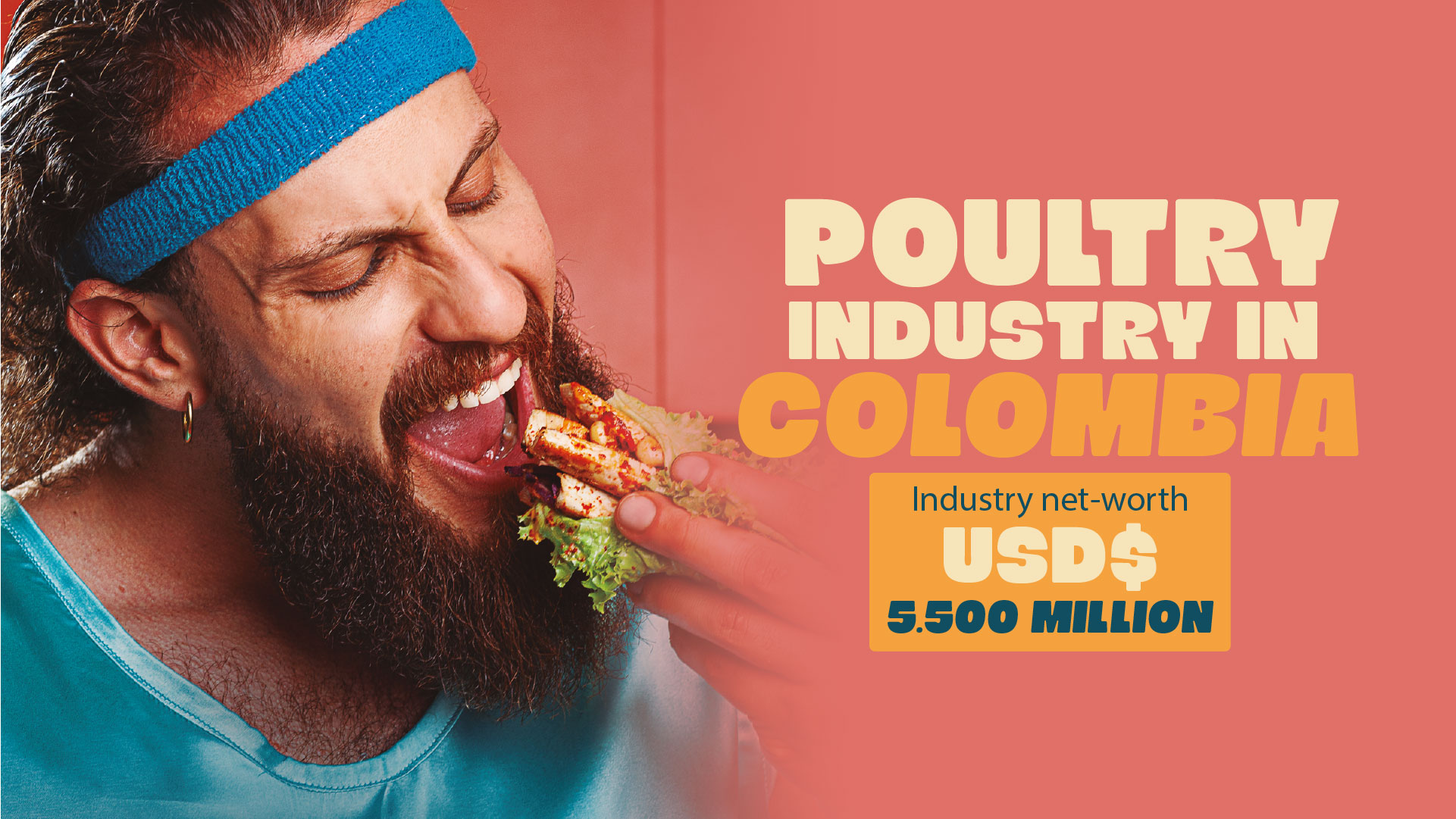 Poultry industry in Colombia use net worth 5500 million dollars